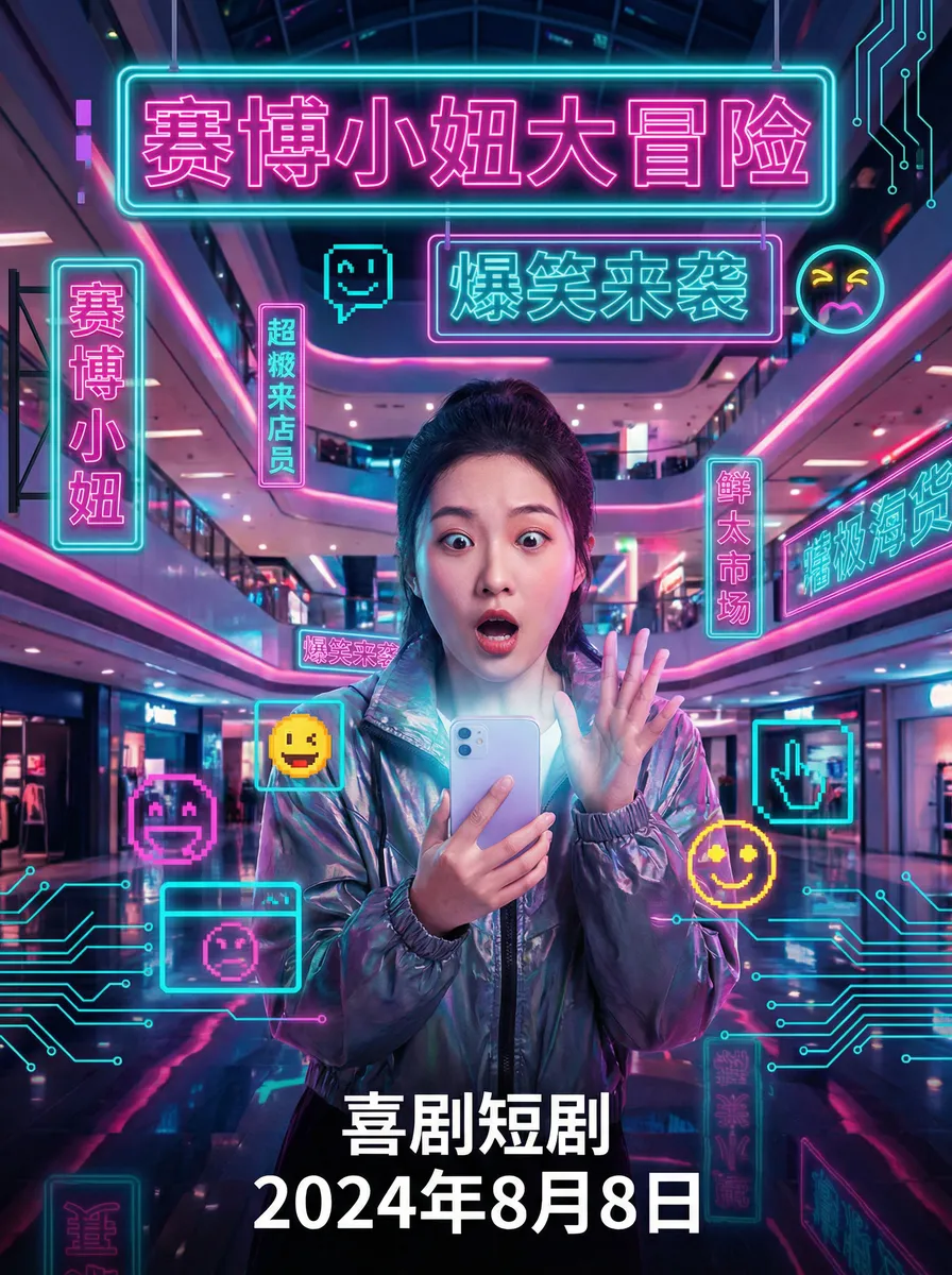 腐肉 古文 搞笑喜剧短剧 - 赛博小妞大冒险海报